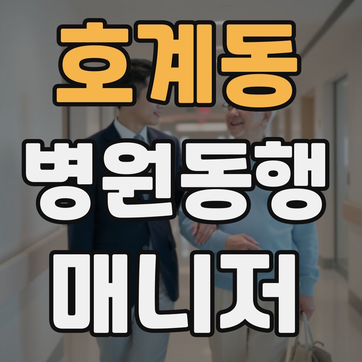 호계동 병원동행매니저 자격증