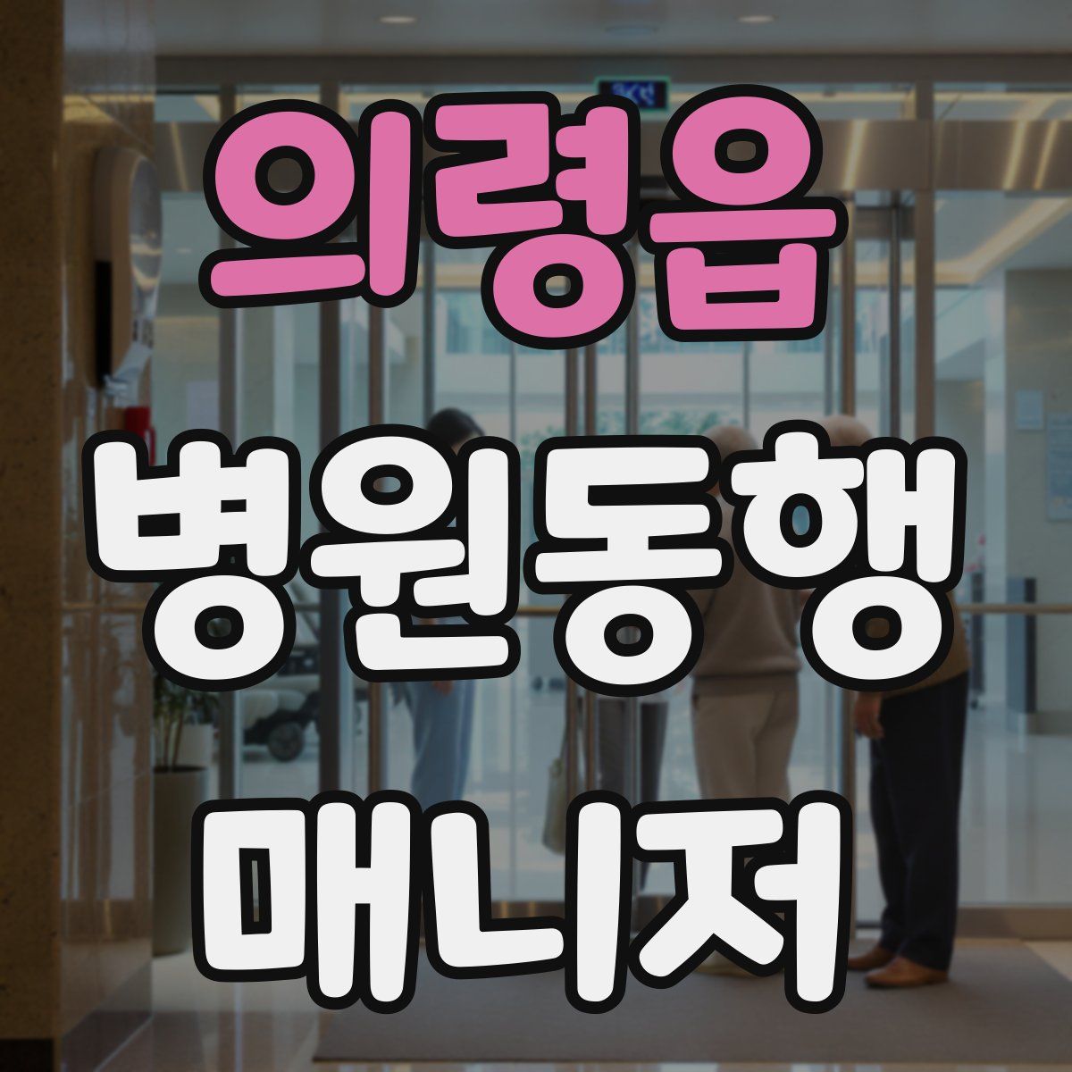 의령읍 병원동행매니저 자격증