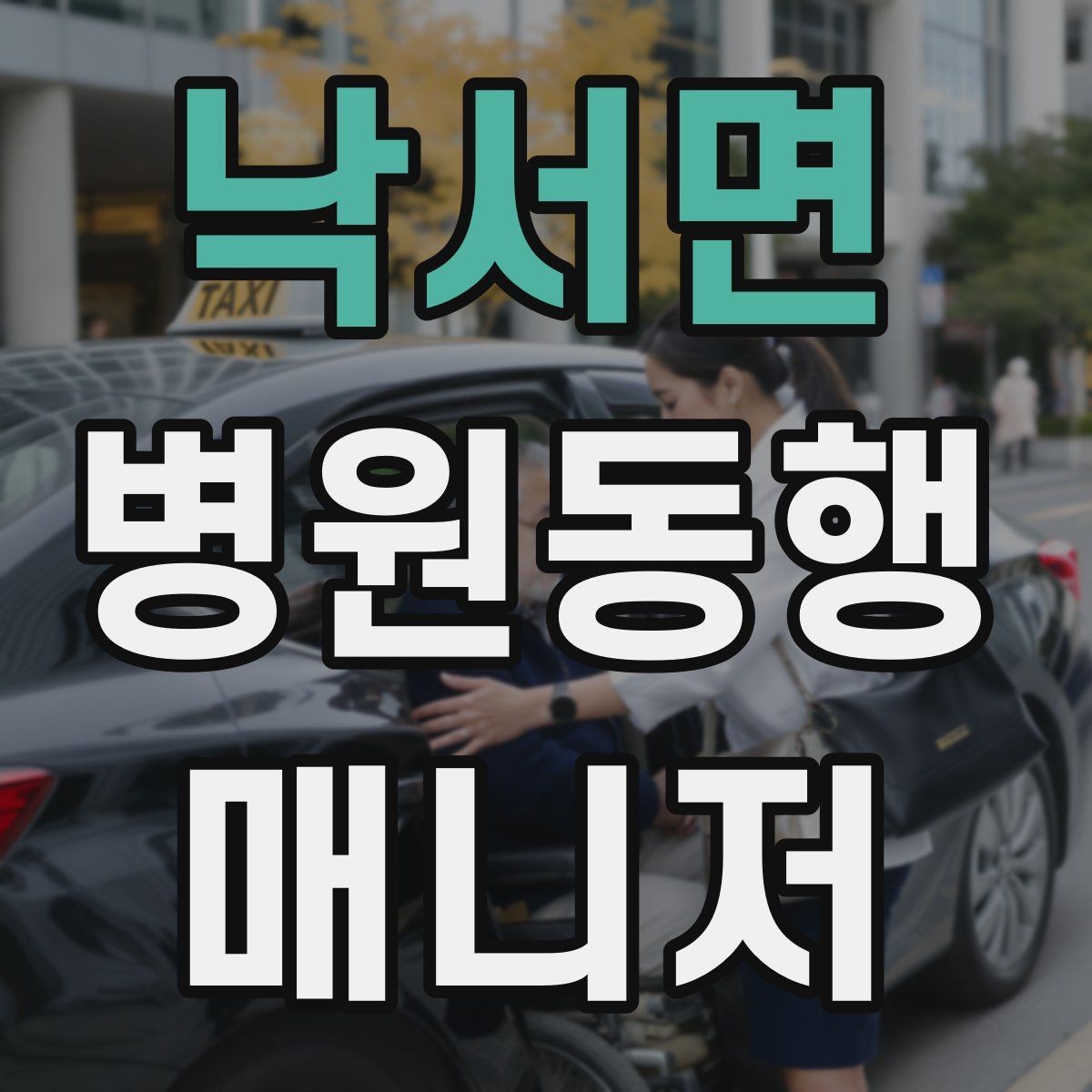 낙서면 병원동행매니저 자격증 병원 주차가 어려울 때 대처