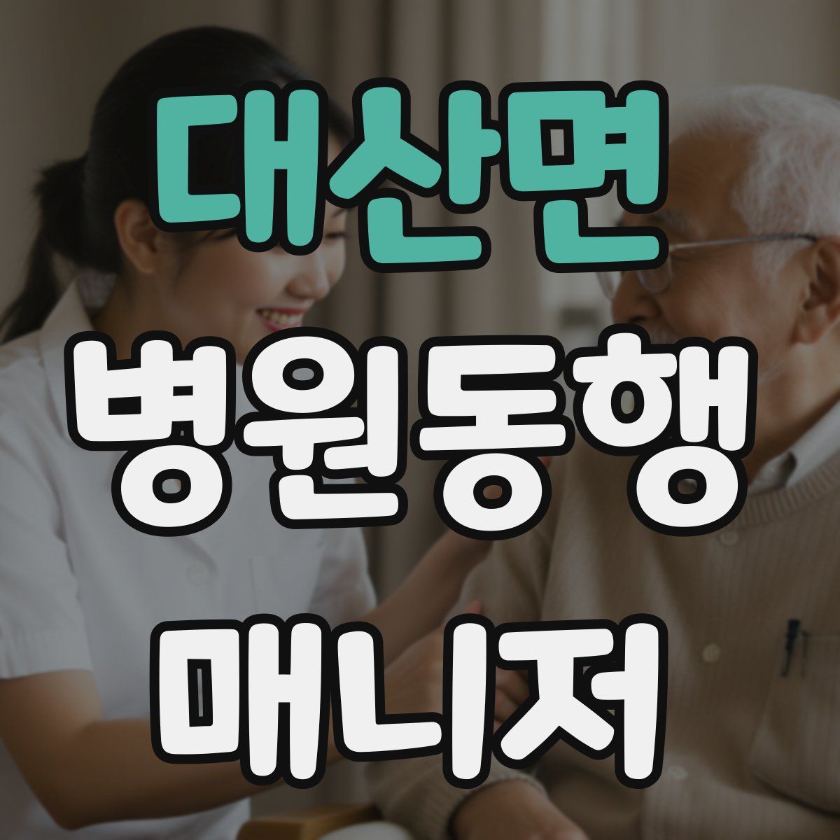대산면 병원동행매니저 자격증