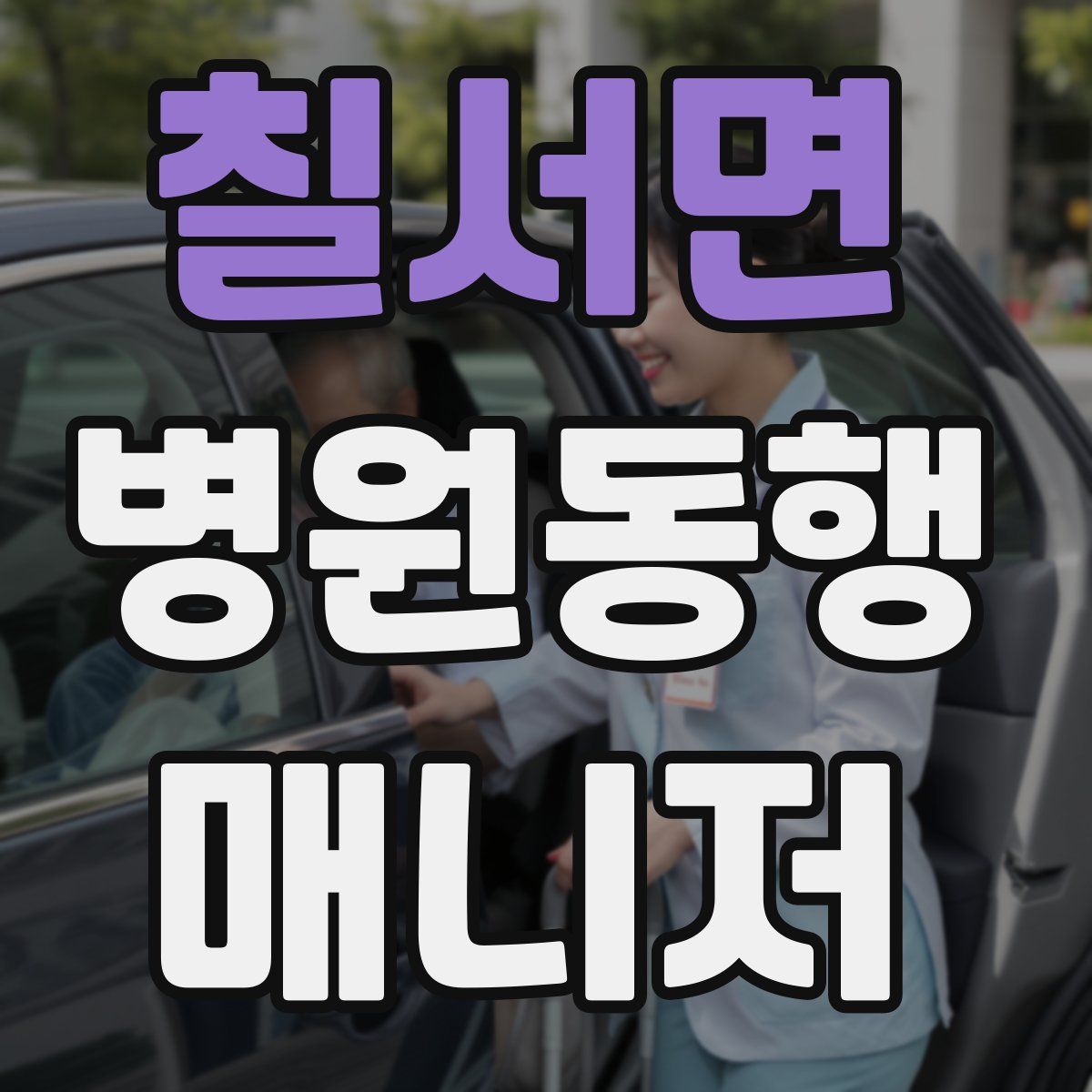 칠서면 병원동행매니저 자격증