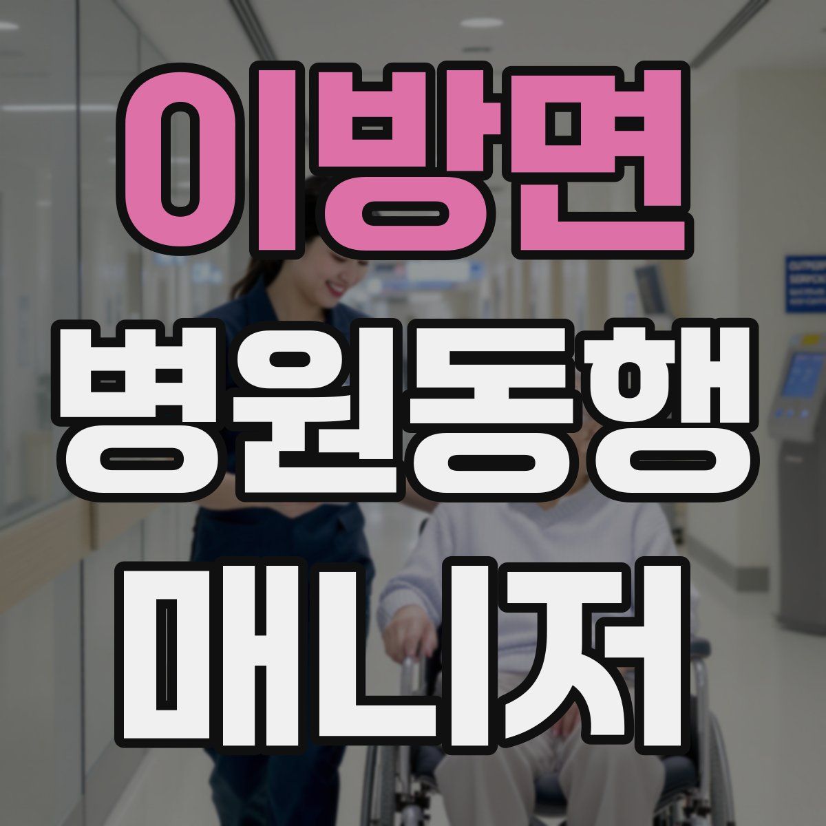 이방면 병원동행매니저 자격증