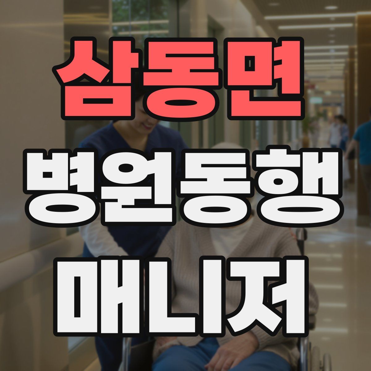 삼동면 병원동행매니저 자격증