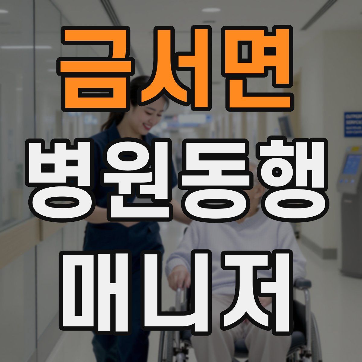 금서면 병원동행매니저 자격증