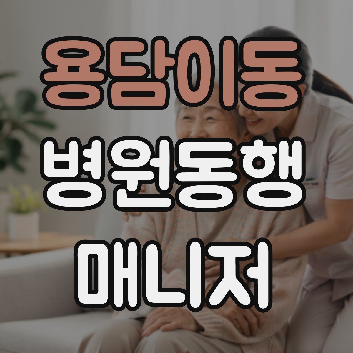 용담이동 병원동행매니저 자격증 보호자에게 전달할 내용 정리 체크