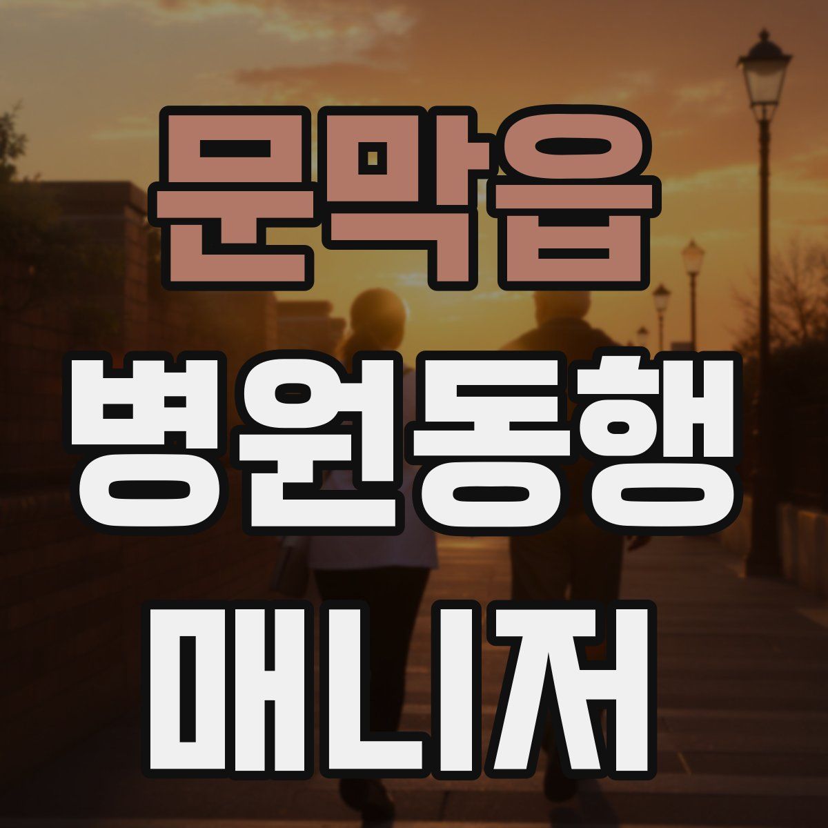 문막읍 병원동행매니저 자격증