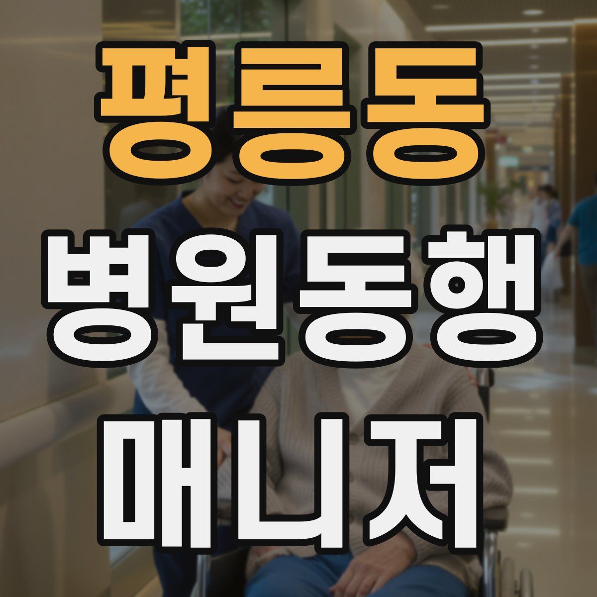 평릉동 병원동행매니저 자격증