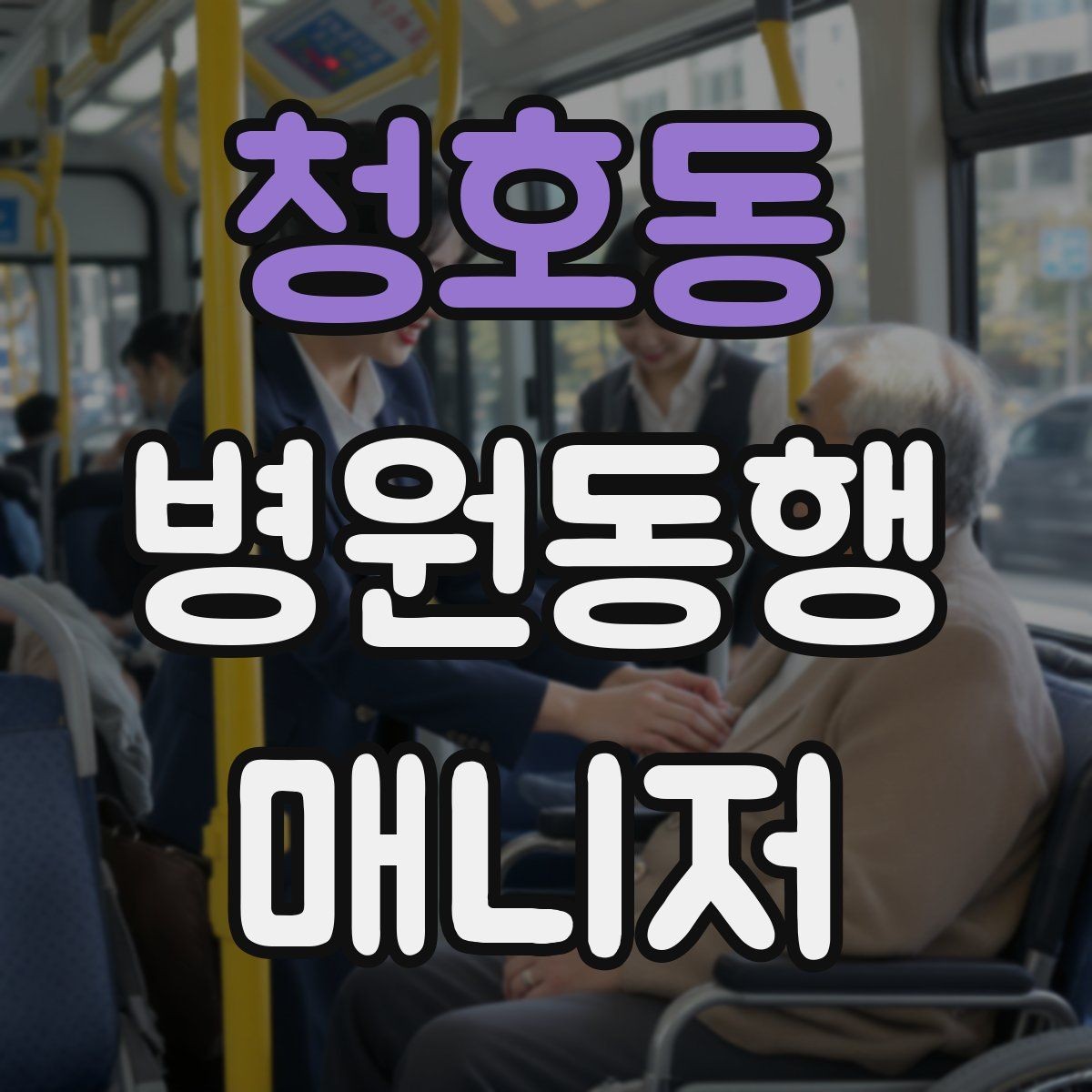 청호동 병원동행매니저 자격증 대중교통 환승이 많을 때 준비 요령