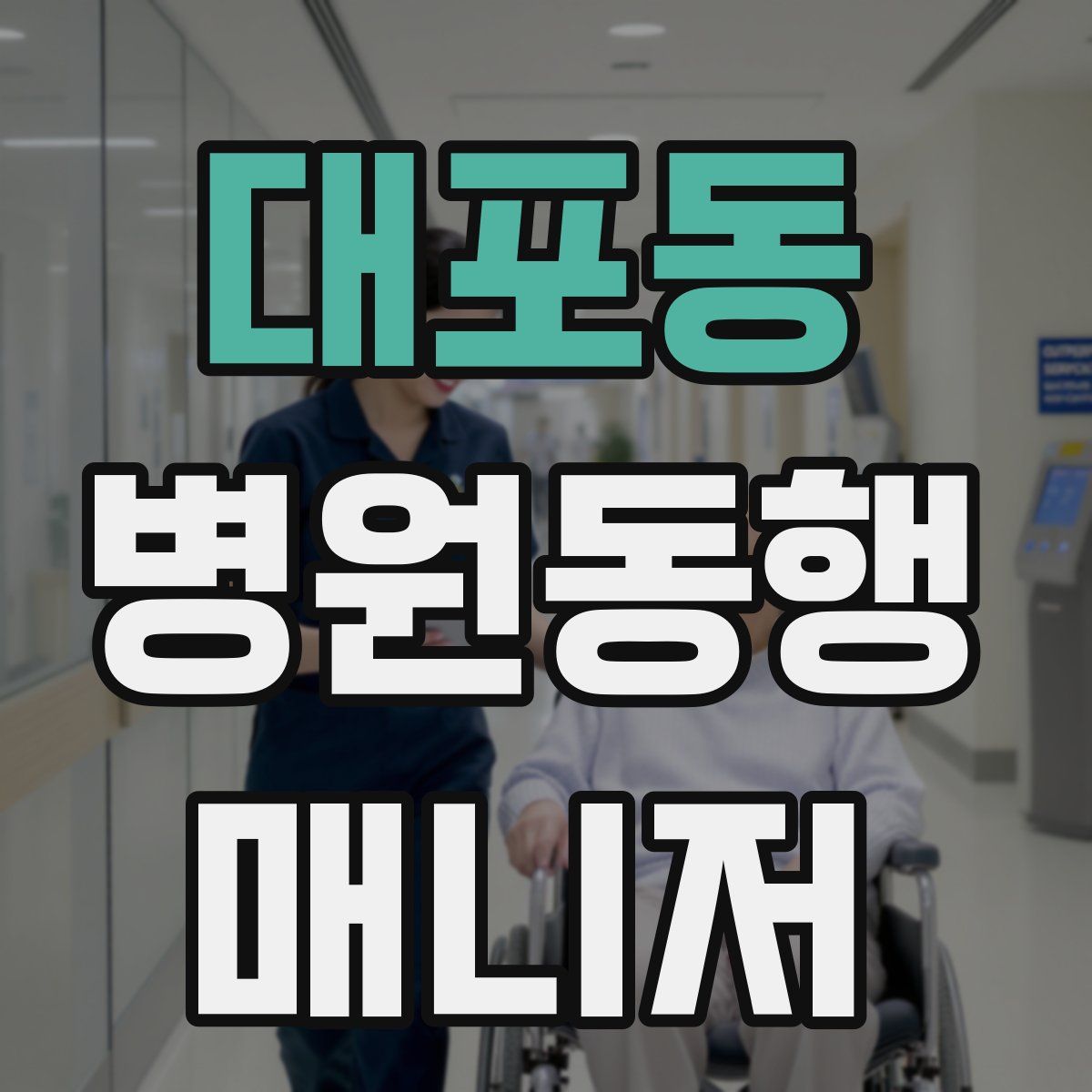대포동 병원동행매니저 자격증