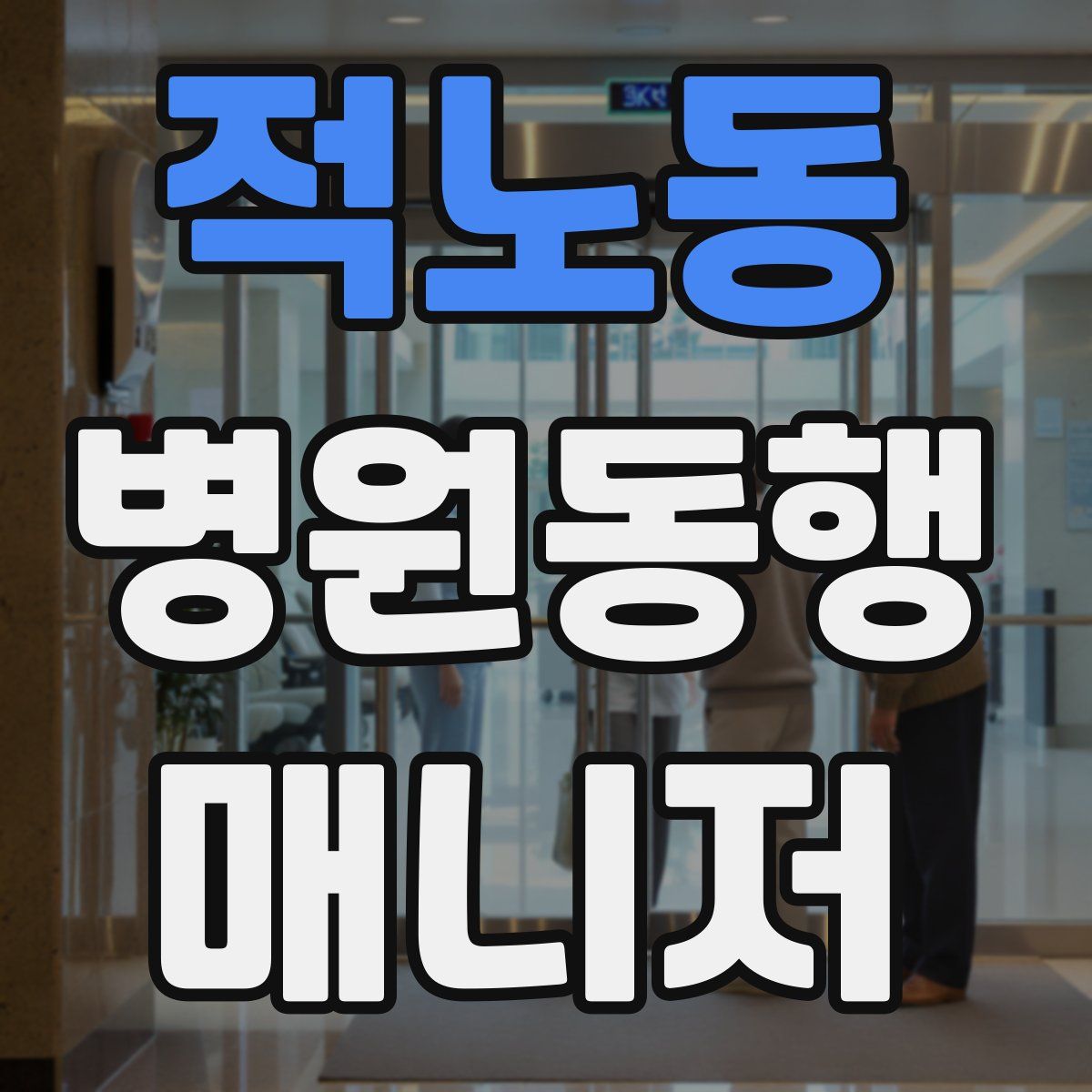 적노동 병원동행매니저 자격증