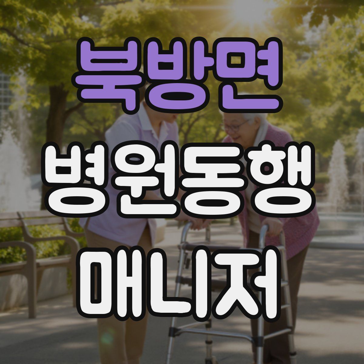 북방면 병원동행매니저 자격증