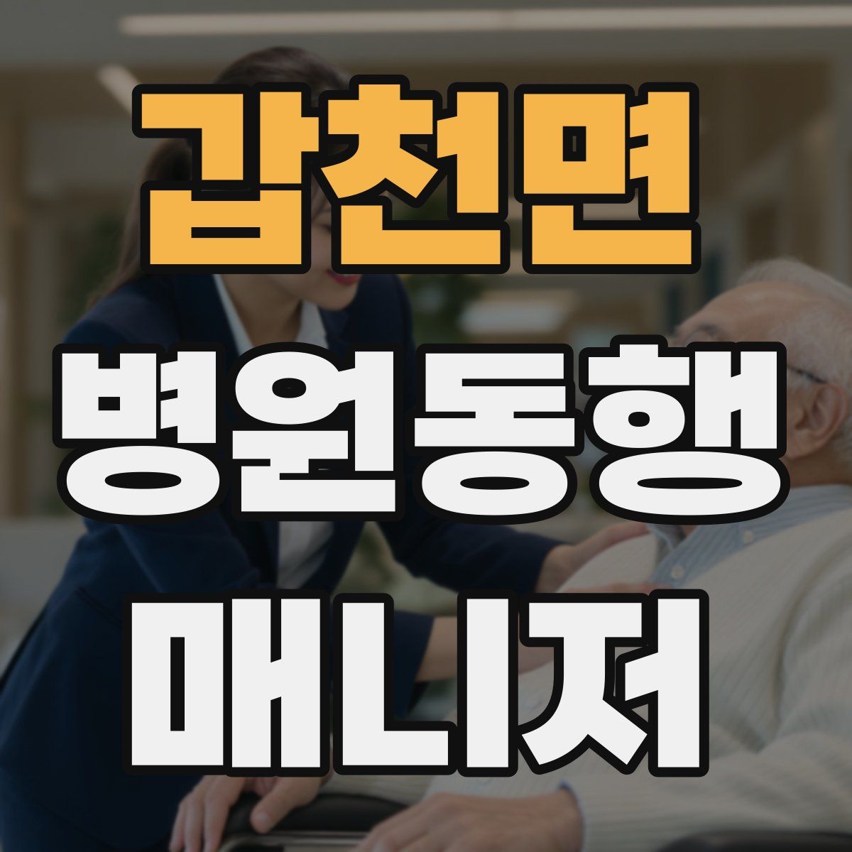 갑천면 병원동행매니저 자격증