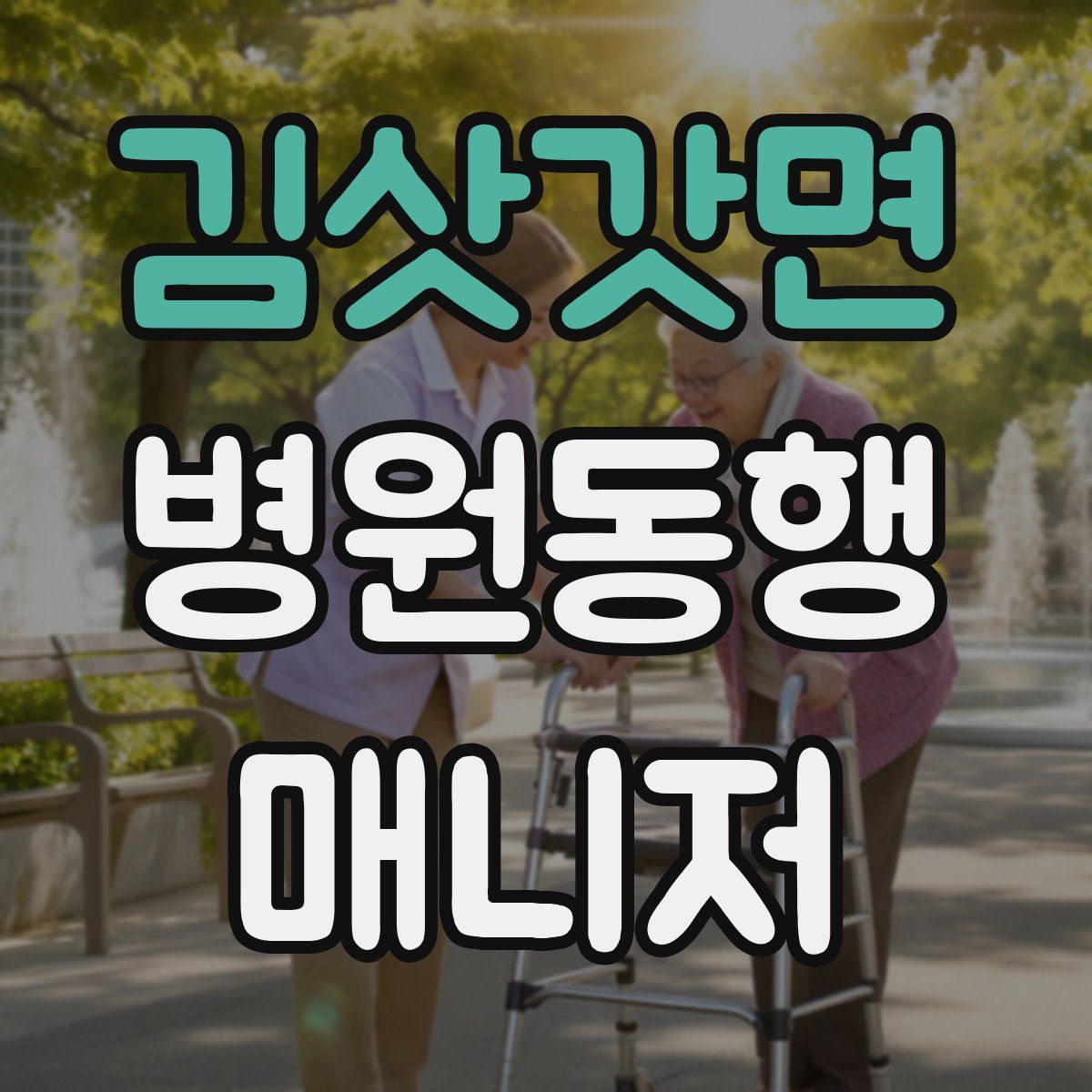 김삿갓면 병원동행매니저 자격증