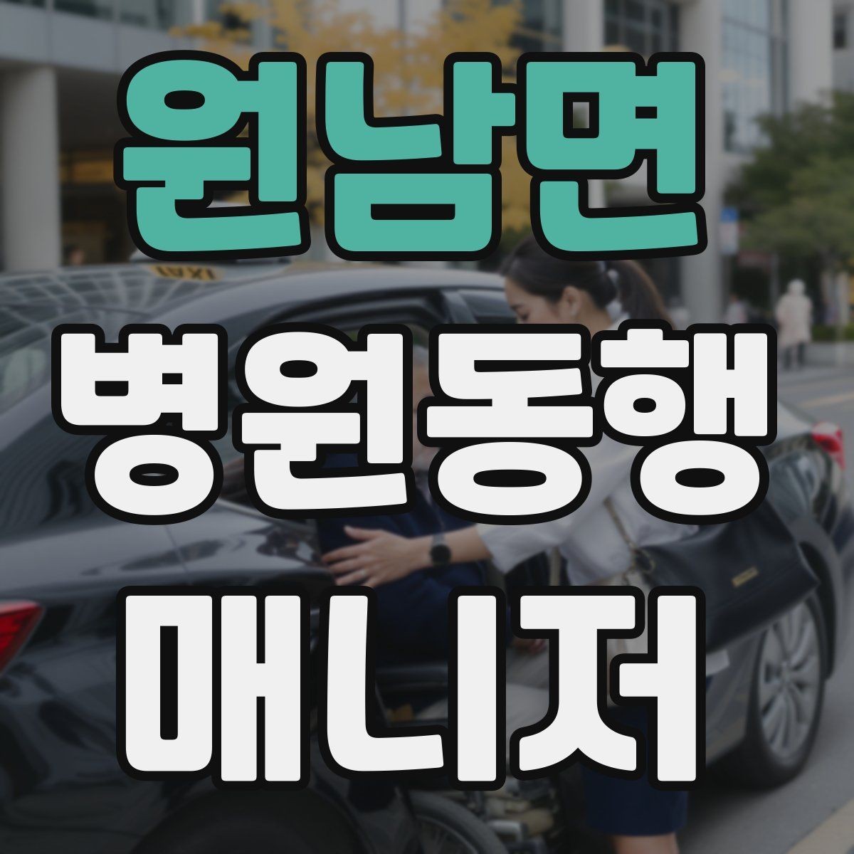 원남면 병원동행매니저 자격증 서비스 범위와 한계를 정리해보기