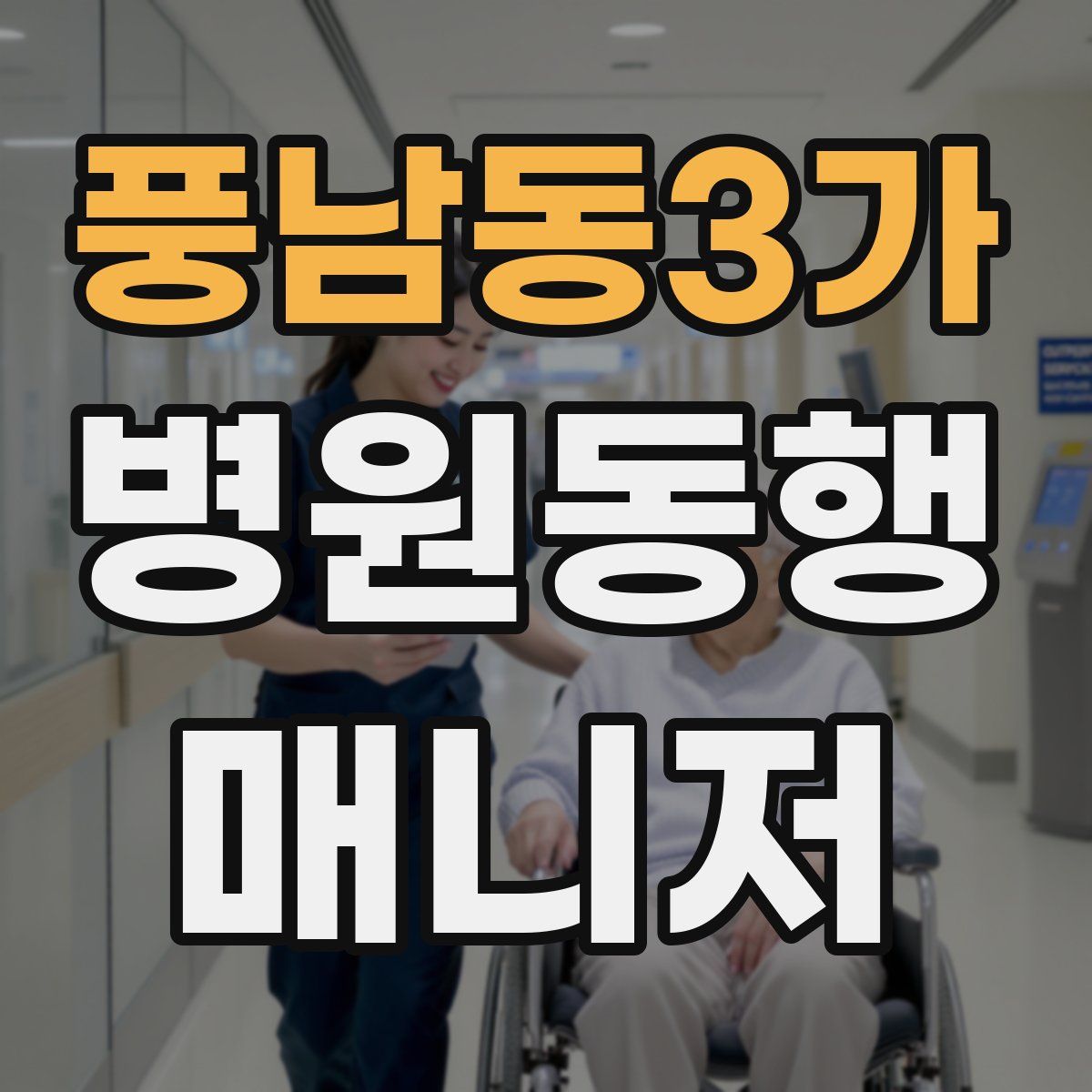풍남동3가 병원동행매니저 자격증
