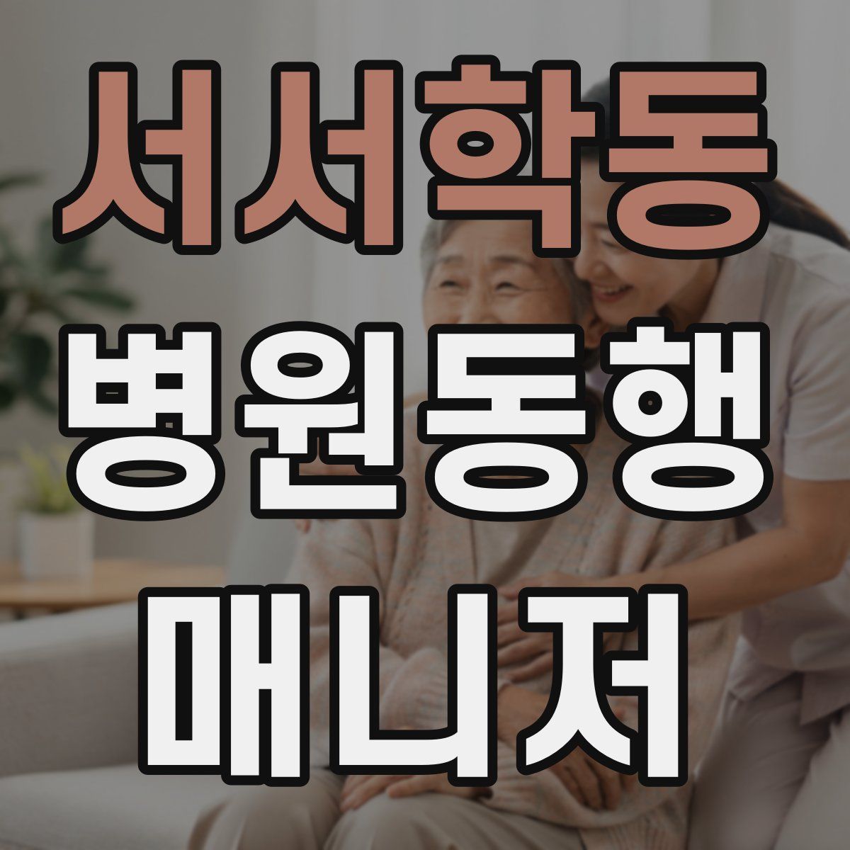 서서학동 병원동행매니저 자격증