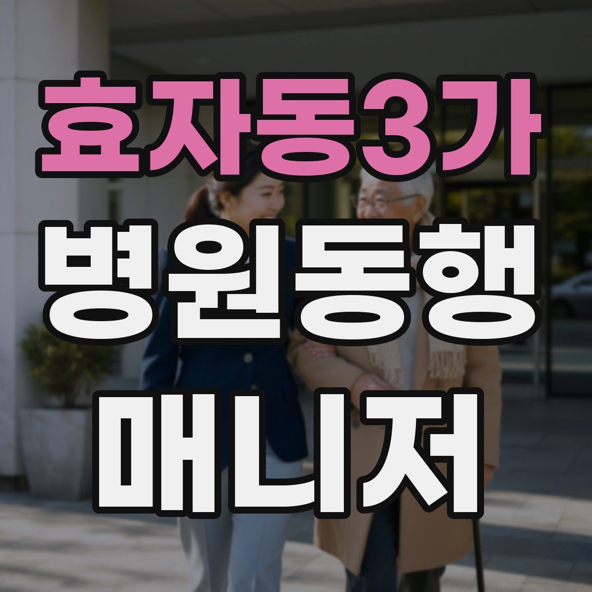 효자동3가 병원동행매니저 자격증