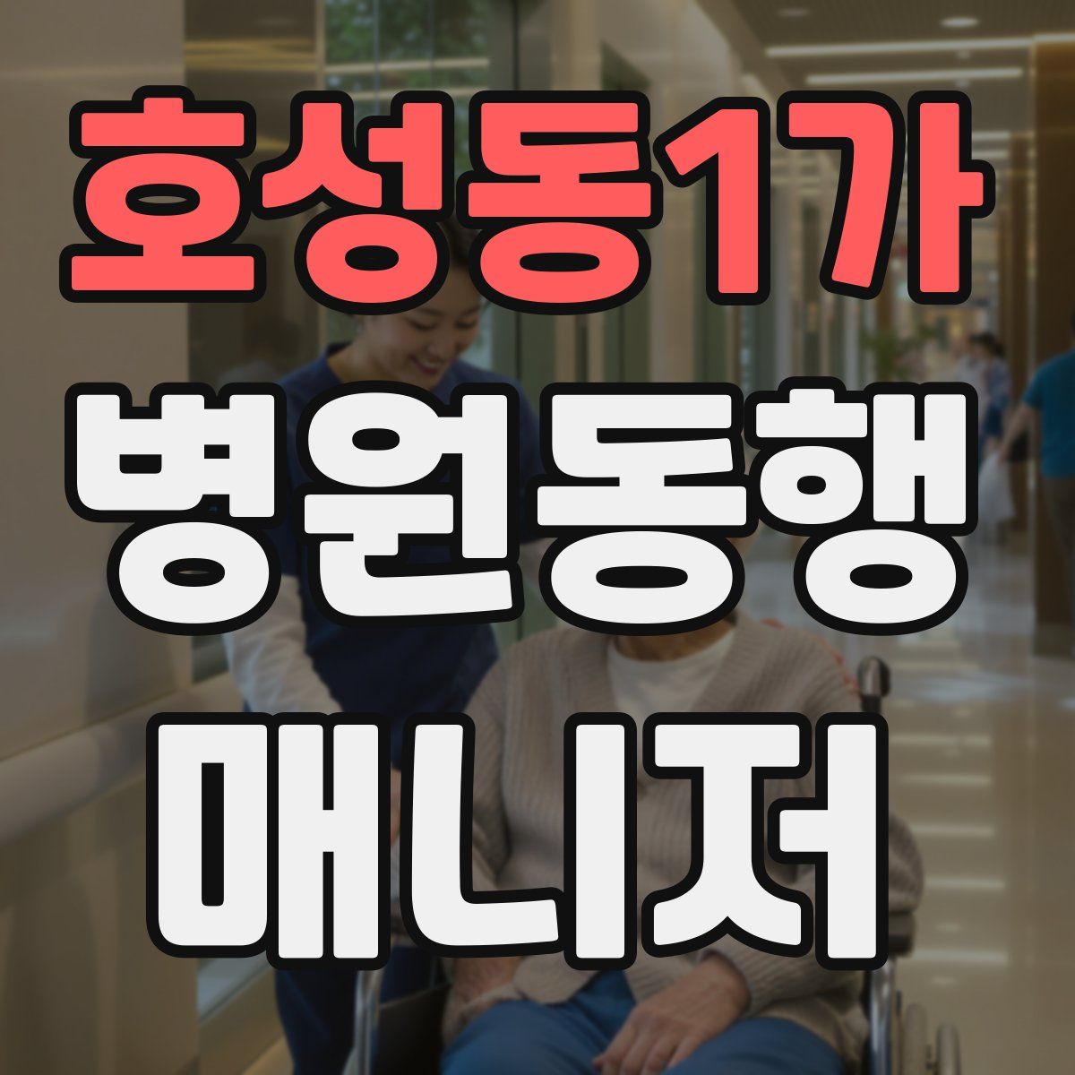 호성동1가 병원동행매니저 자격증