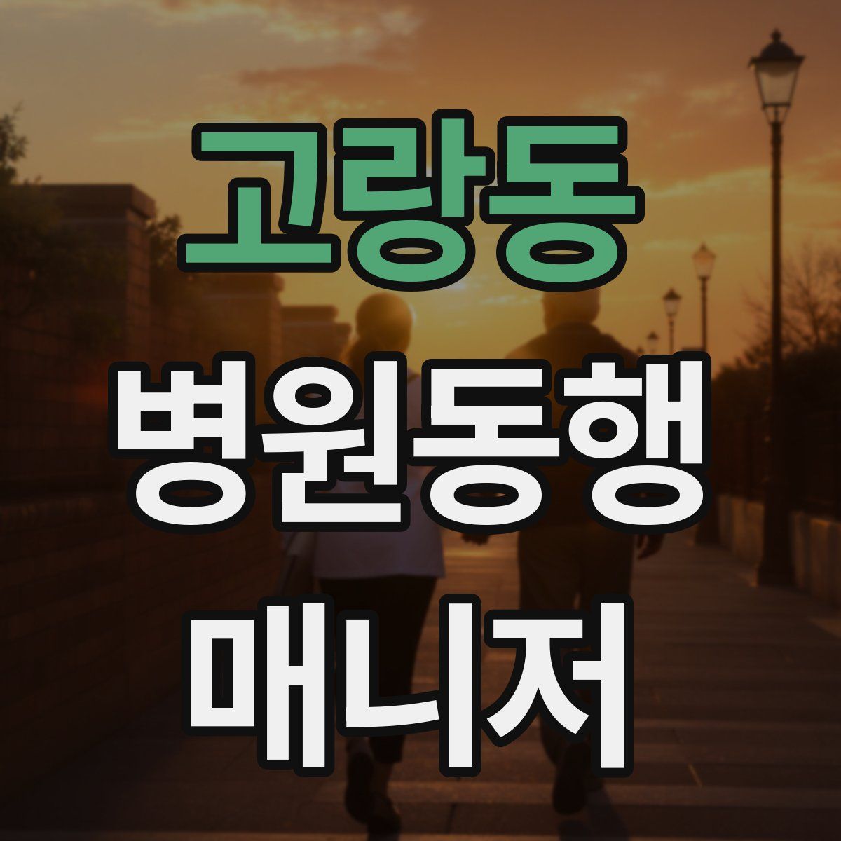 고랑동 병원동행매니저 자격증