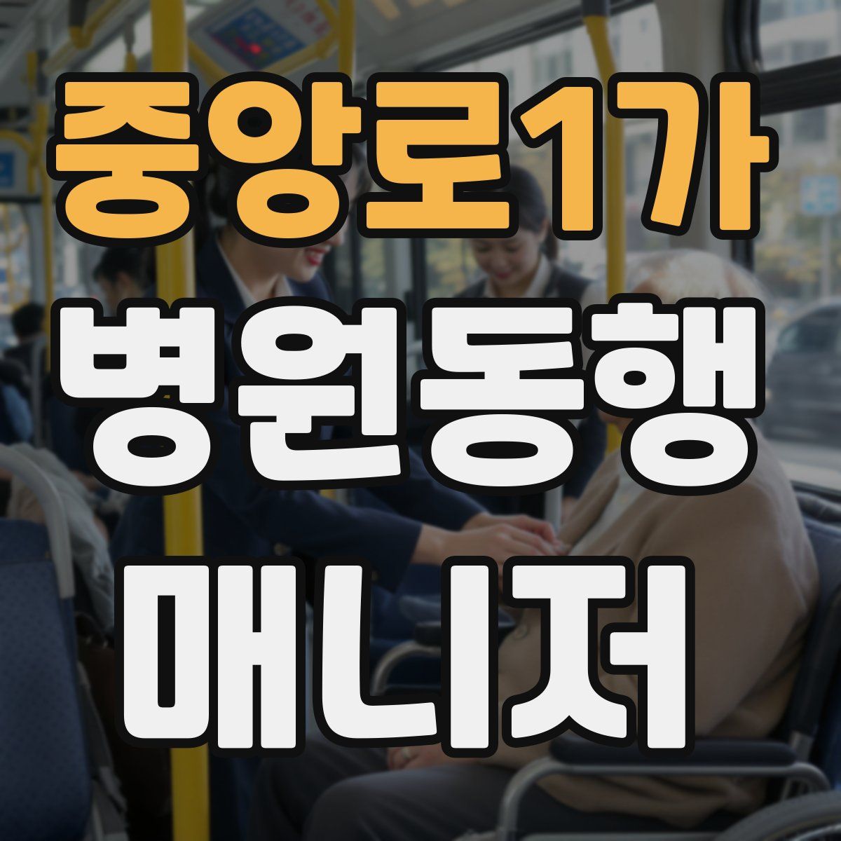 중앙로1가 병원동행매니저 자격증