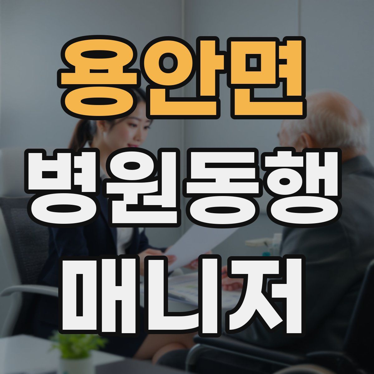 용안면 병원동행매니저 자격증
