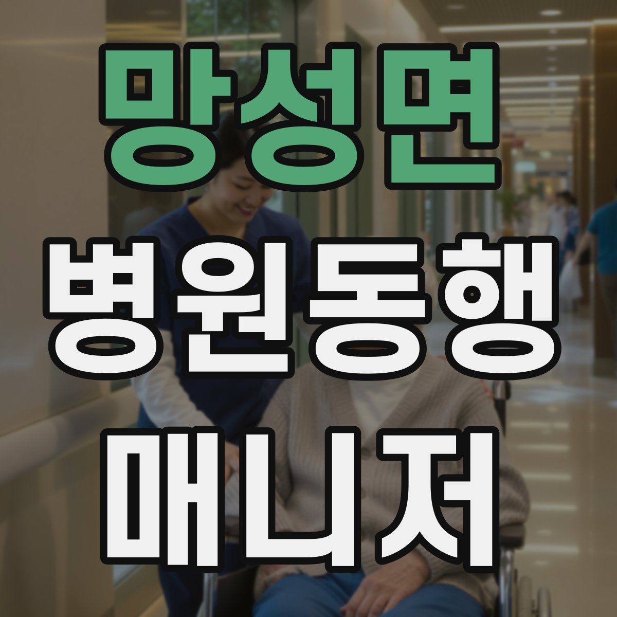 망성면 병원동행매니저 자격증