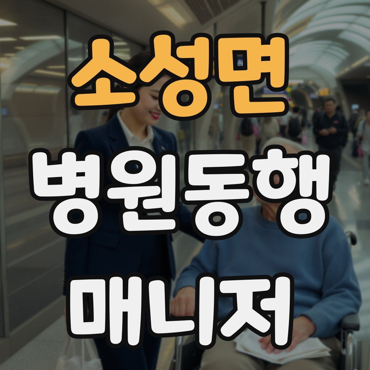 소성면 병원동행매니저 자격증 대중교통 동행 시 준비할 것