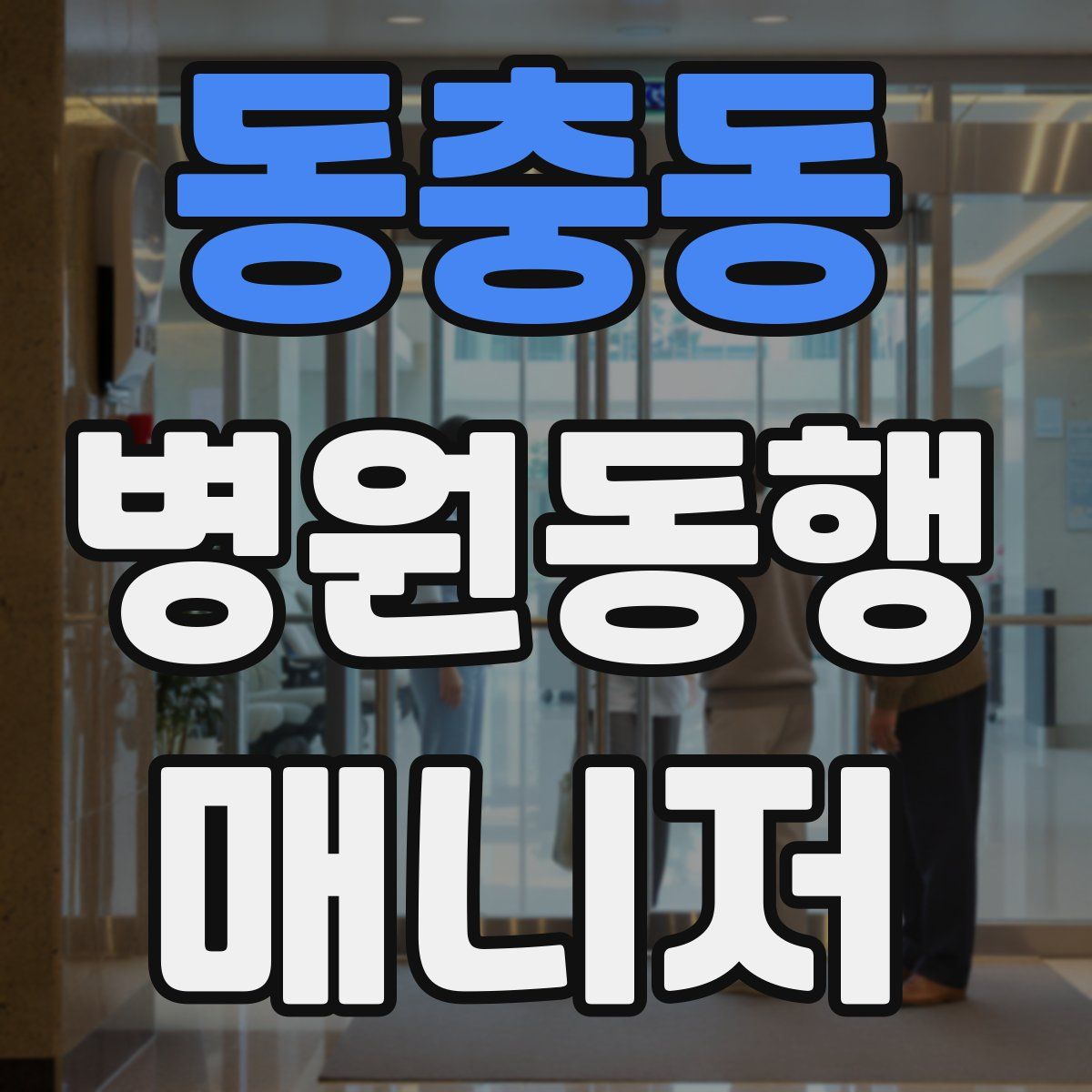 동충동 병원동행매니저 자격증