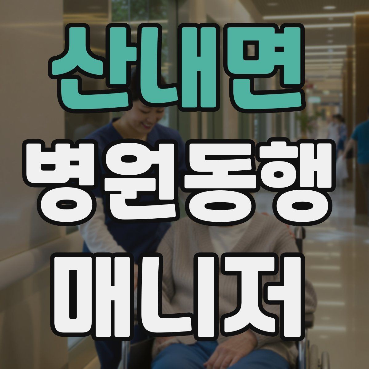 산내면 병원동행매니저 자격증 병원 주차가 어려울 때 대처