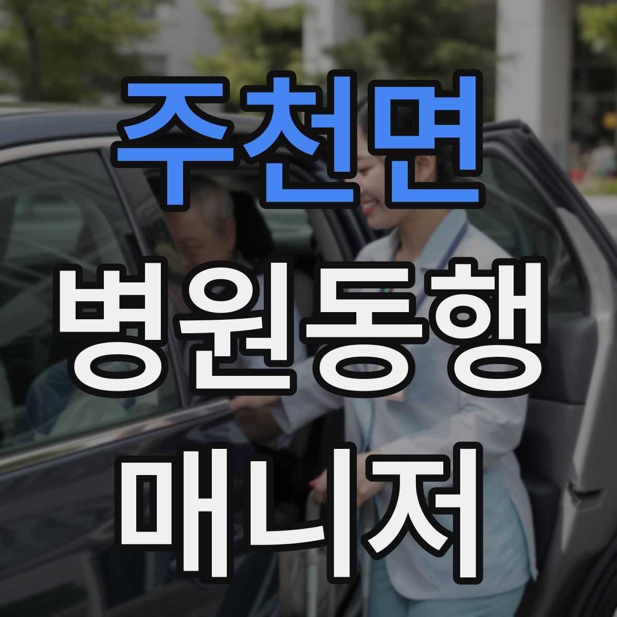 주천면 병원동행매니저 자격증