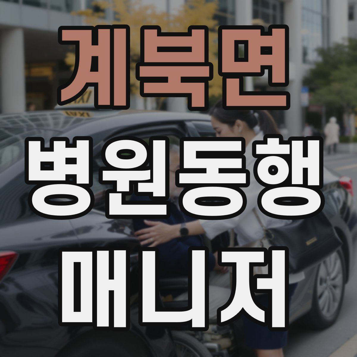 계북면 병원동행매니저 자격증