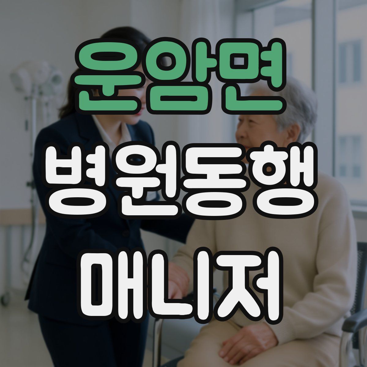 운암면 병원동행매니저 자격증