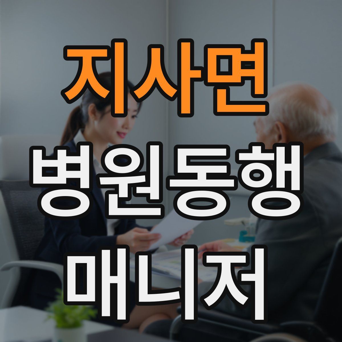 지사면 병원동행매니저 자격증