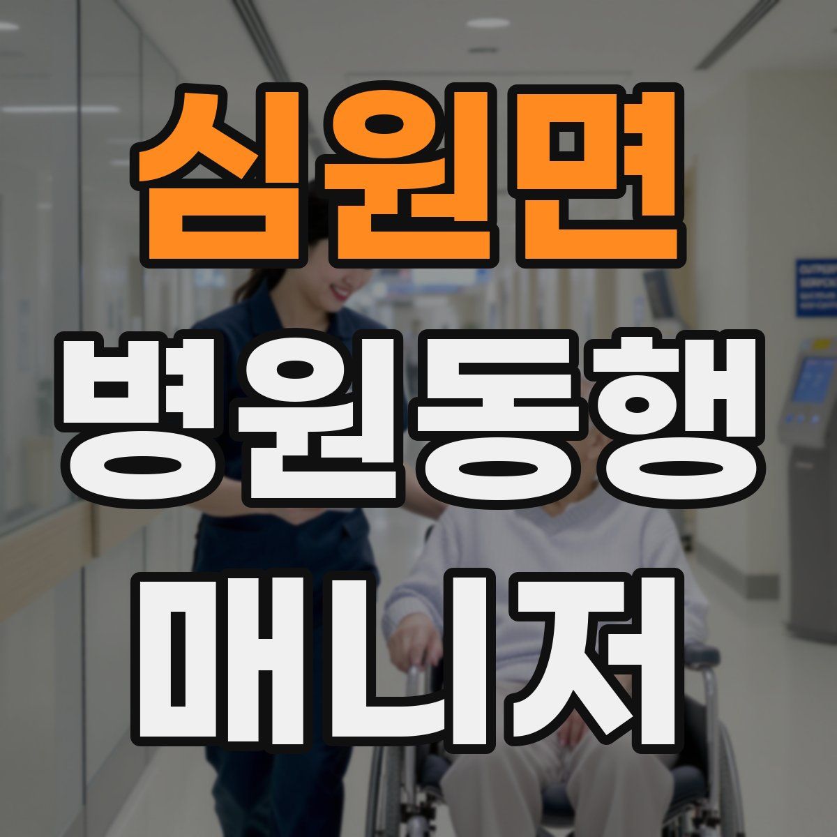 심원면 병원동행매니저 자격증