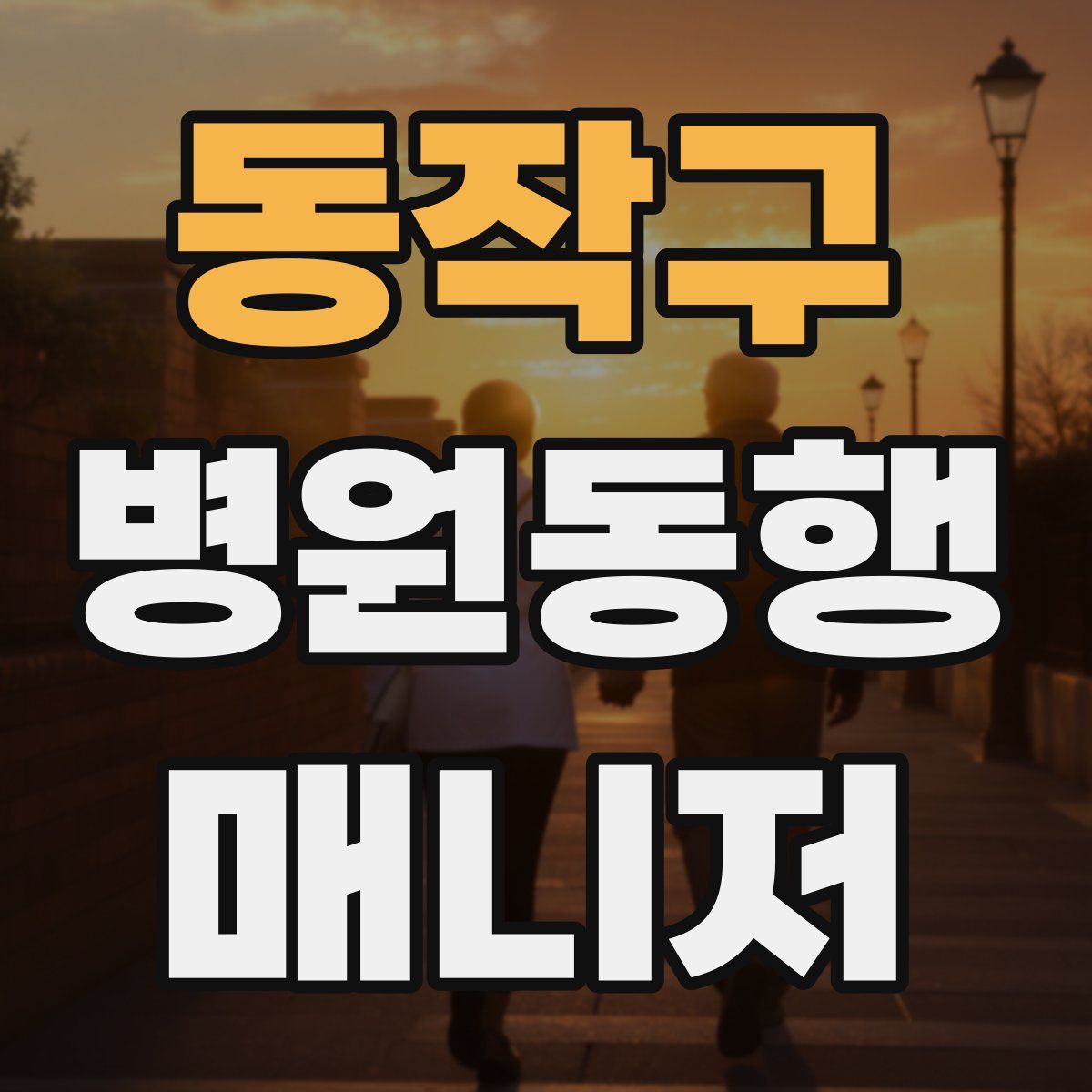동작구 병원동행매니저 자격증
