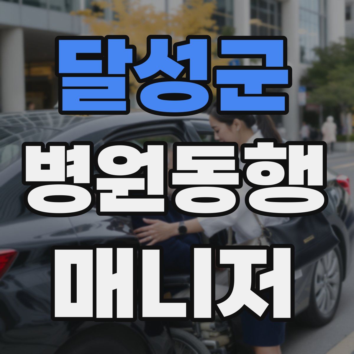 달성군 병원동행매니저 자격증