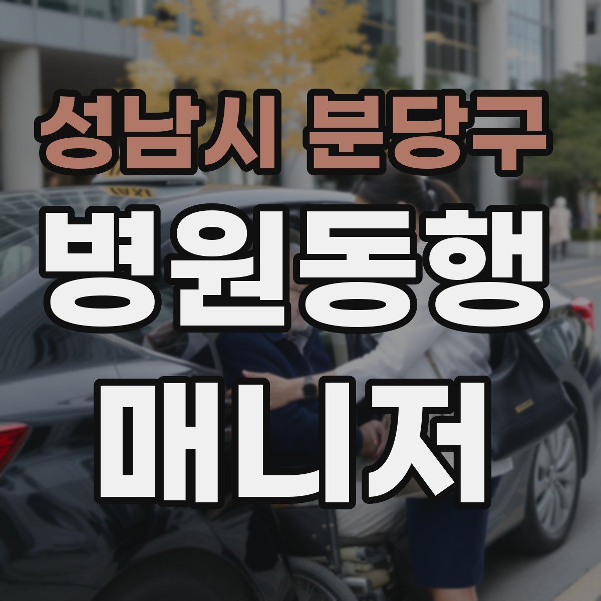 성남시 분당구 병원동행매니저 자격증