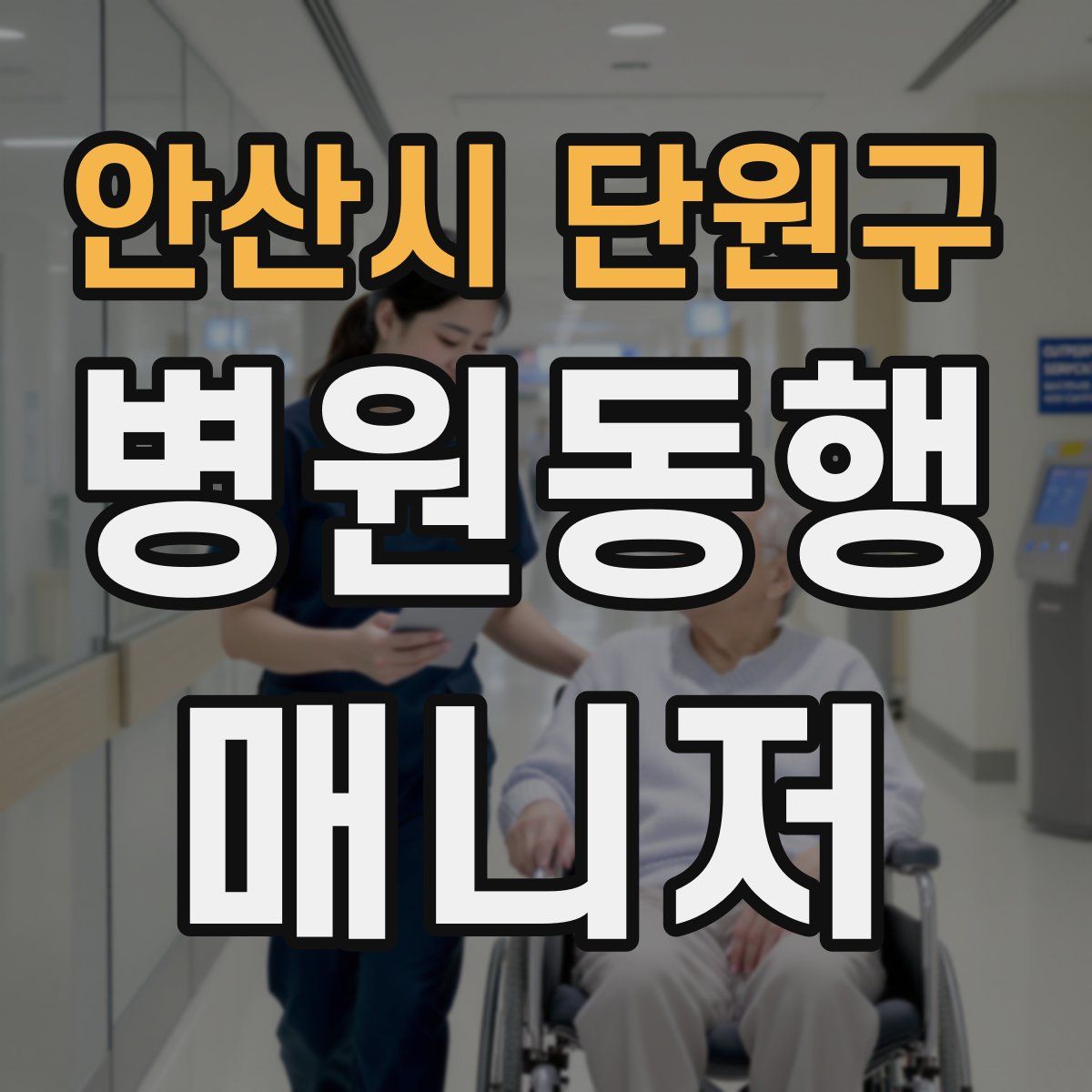안산시 단원구 병원동행매니저 자격증
