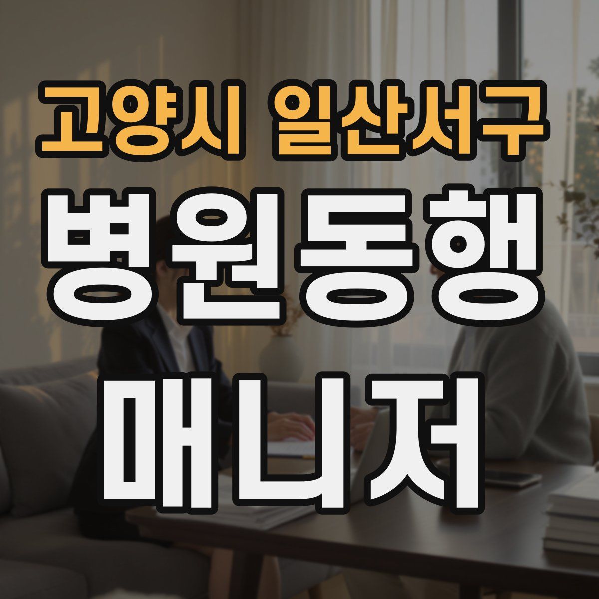 고양시 일산서구 병원동행매니저 자격증