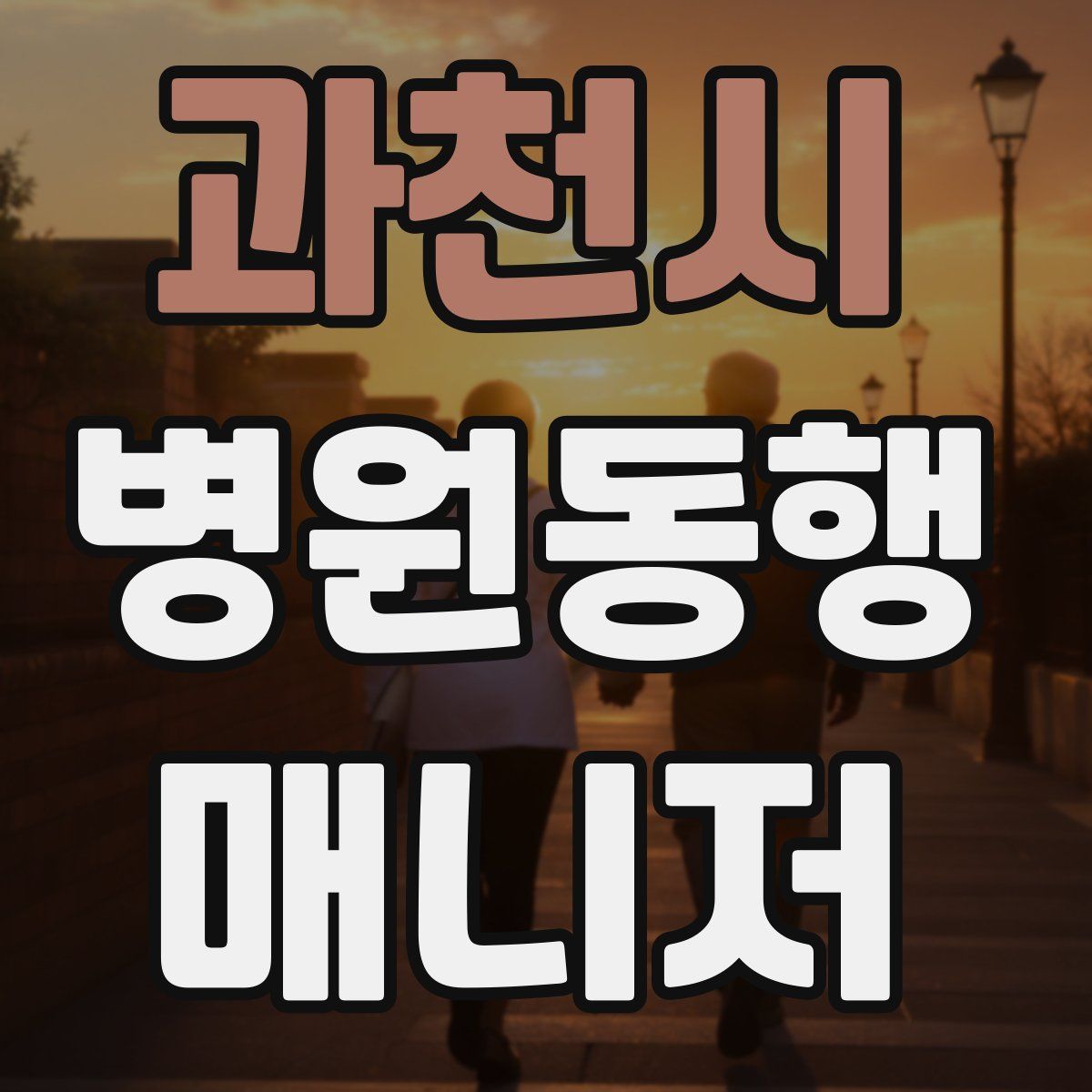 과천시 병원동행매니저 자격증