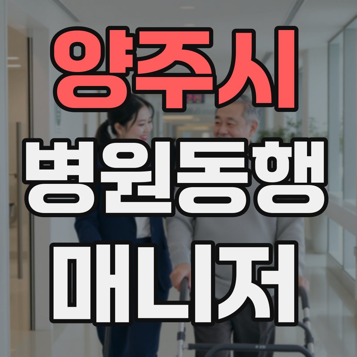 양주시 병원동행매니저 자격증