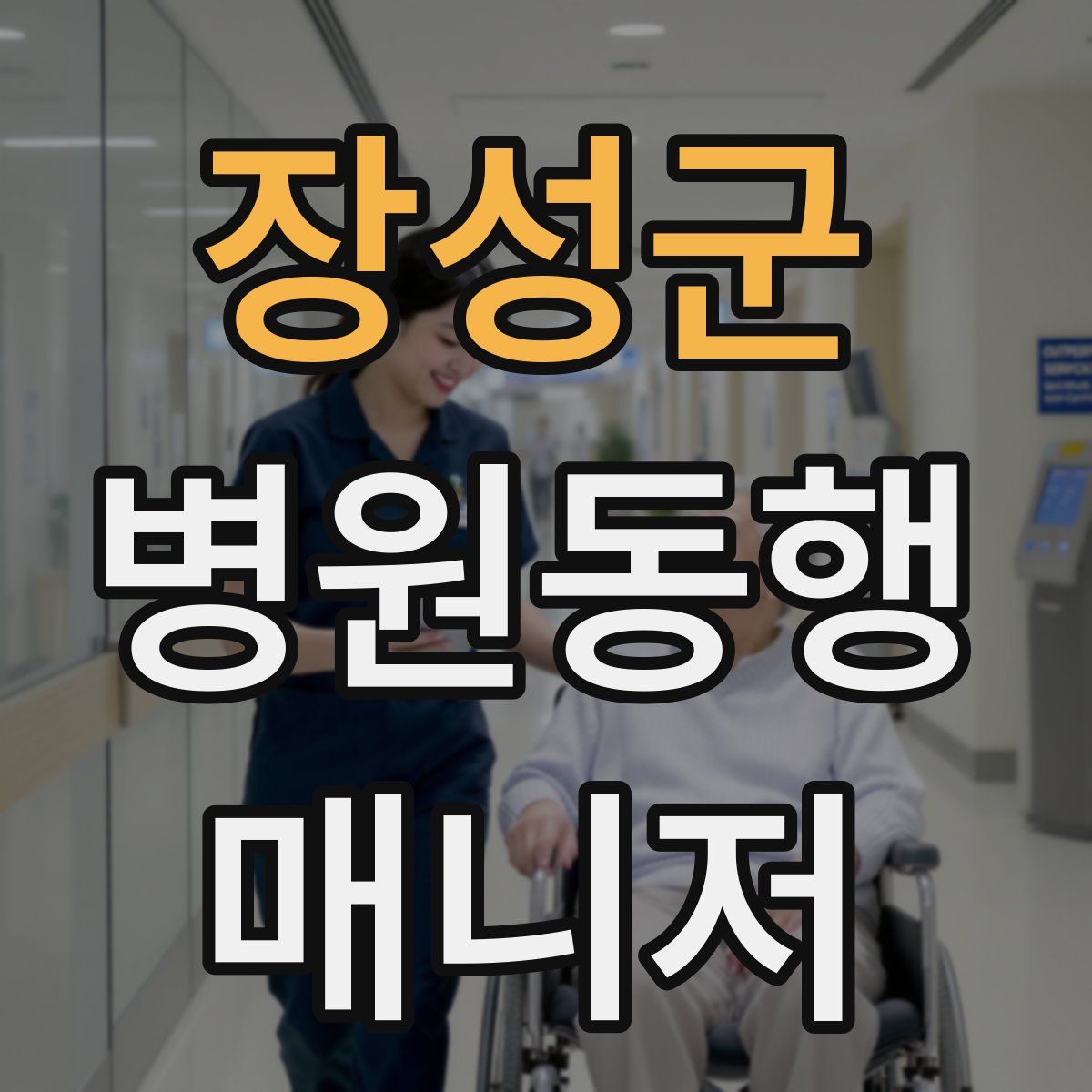 장성군 병원동행매니저 자격증