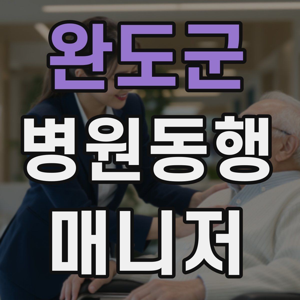 완도군 병원동행매니저 자격증 병원 앱·문자 안내를 활용하는 법