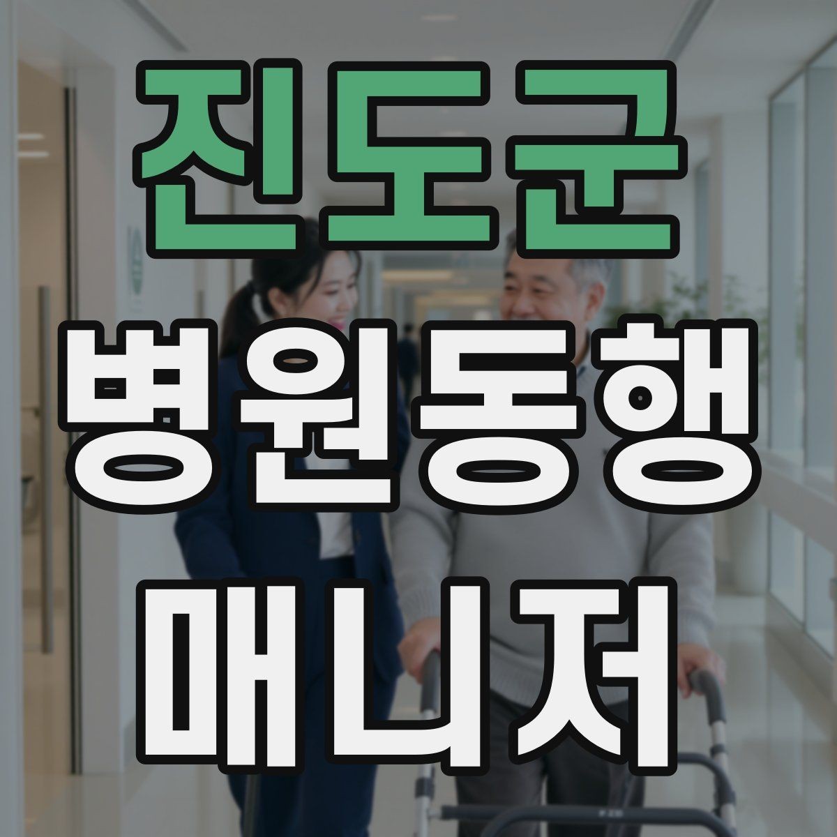 진도군 병원동행매니저 자격증 병원 간 이동이 있을 때 계획 세우기
