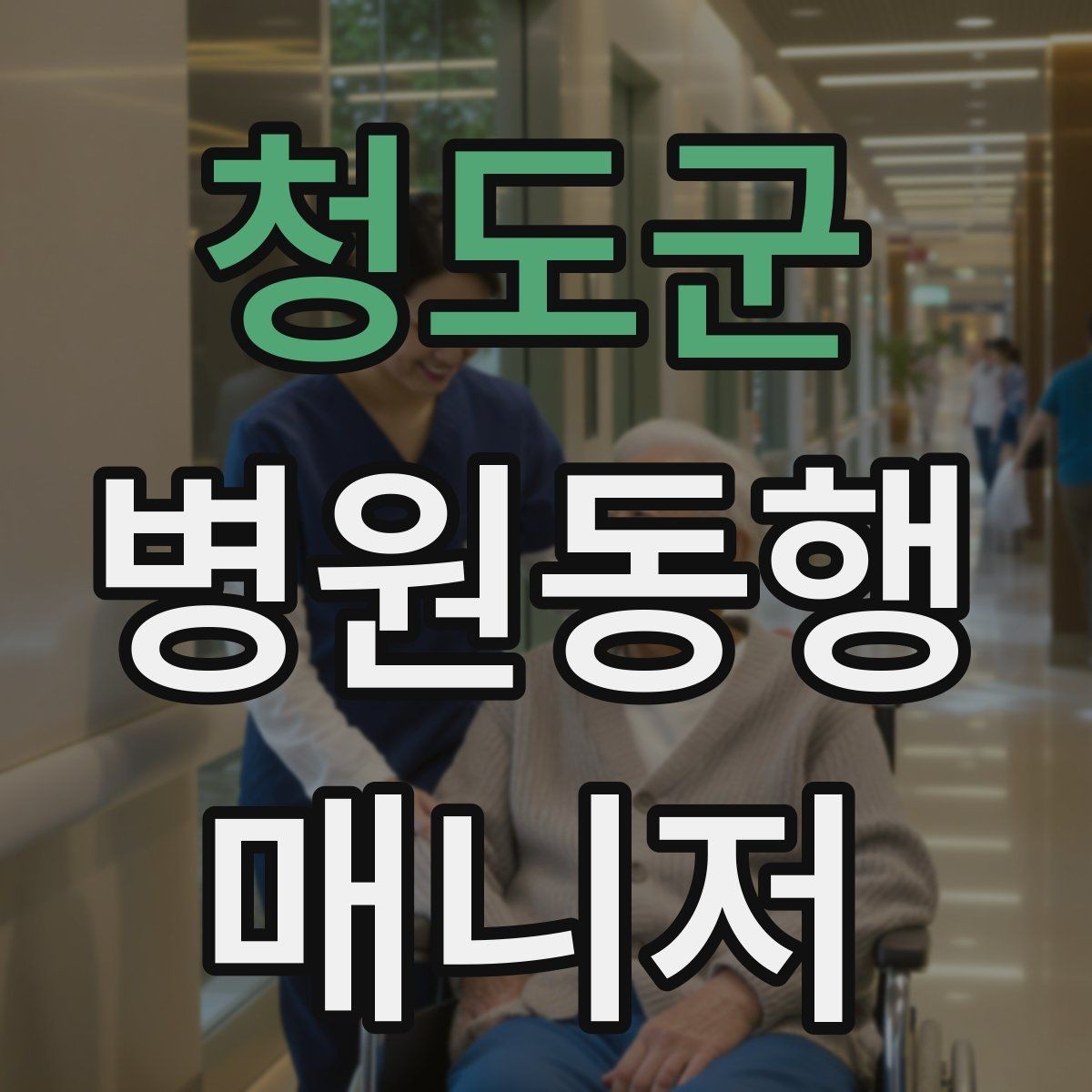 청도군 병원동행매니저 자격증 물·휴대용 방석 등 준비물이 도움 되는 이유