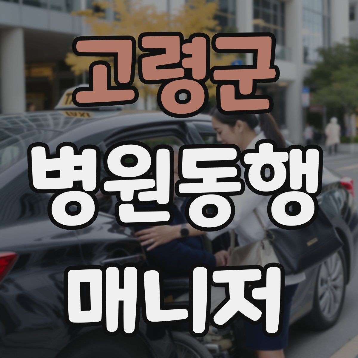 고령군 병원동행매니저 자격증 대학병원 진료 동행에서 중요한 점