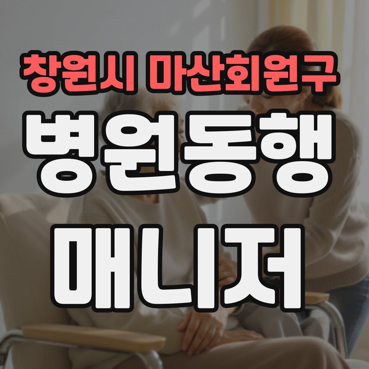 창원시 마산회원구 병원동행매니저 자격증