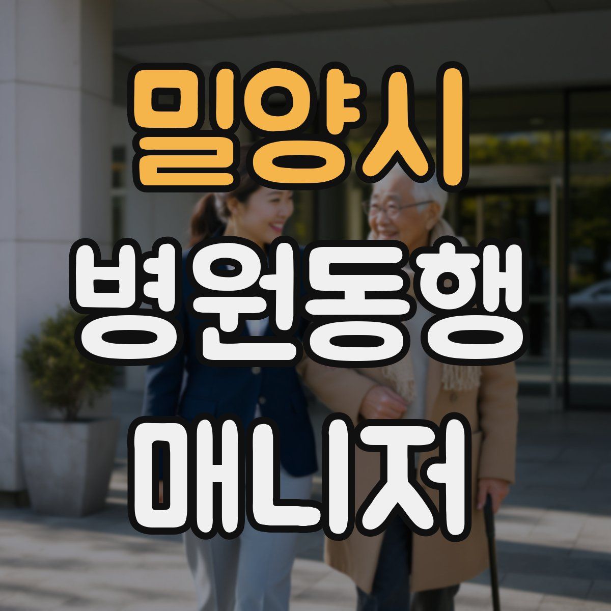밀양시 병원동행매니저 자격증