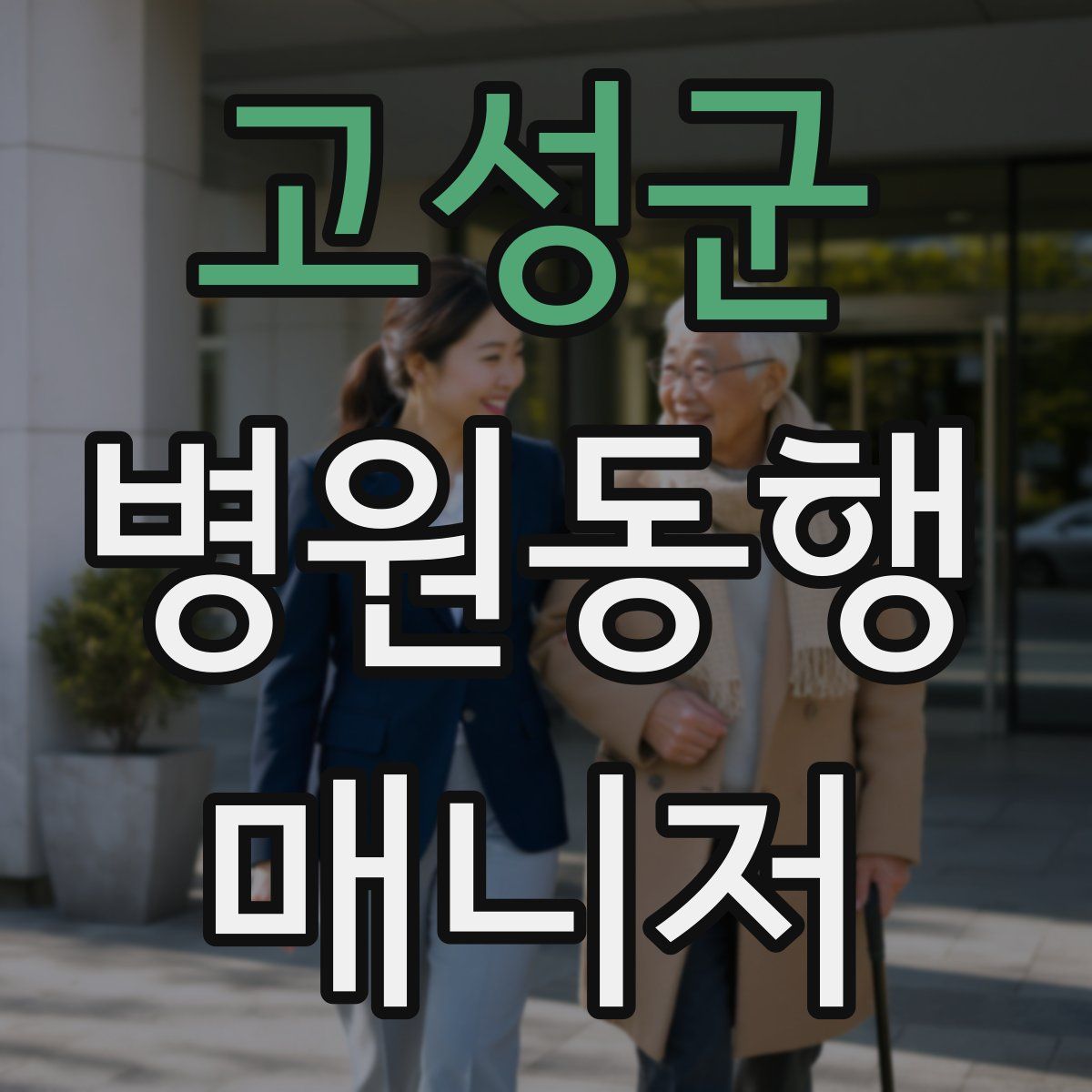 고성군 병원동행매니저 자격증