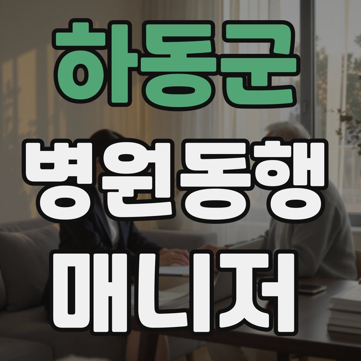 하동군 병원동행매니저 자격증